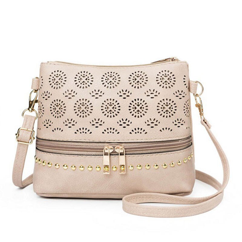 Hollow Out Vrouwen Tas Handtas Vintage Messenger Schoudertas Pu Lederen Crossbody Tassen Voor Vrouwen Bolsa Feminina