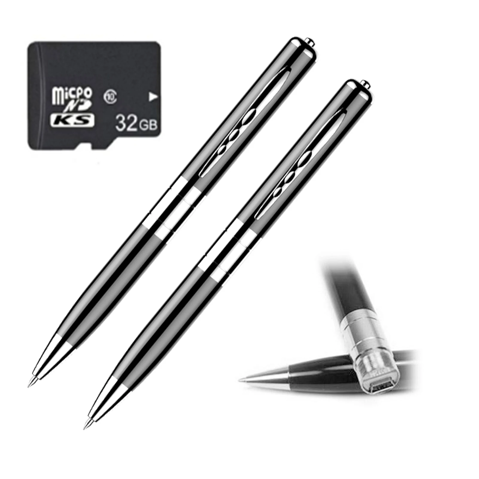 Mini Portable Pocket High-definition Noise Reduction Portable Recording Pen: Brown