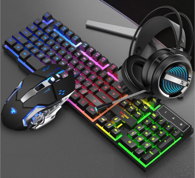 Glare keyboard And Mouse Set Wired Suspension Buttons Are Suitable For Gaming Office Desktop Notebooks: 01