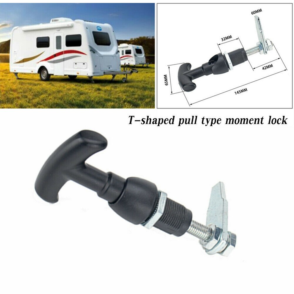 Universal Front Fixing T Handle Tool Box Locks Handle Trailer Caravan Canopy Canopie Toolbox Kit