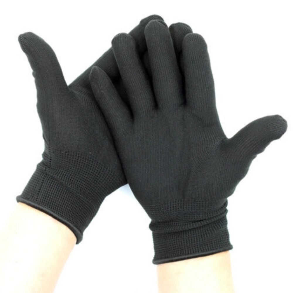 6 Paar 100% Baumwolle schwarze Handschuhe derma zu logisch über Nacht feuchtigkeit spendendes Ekzem
