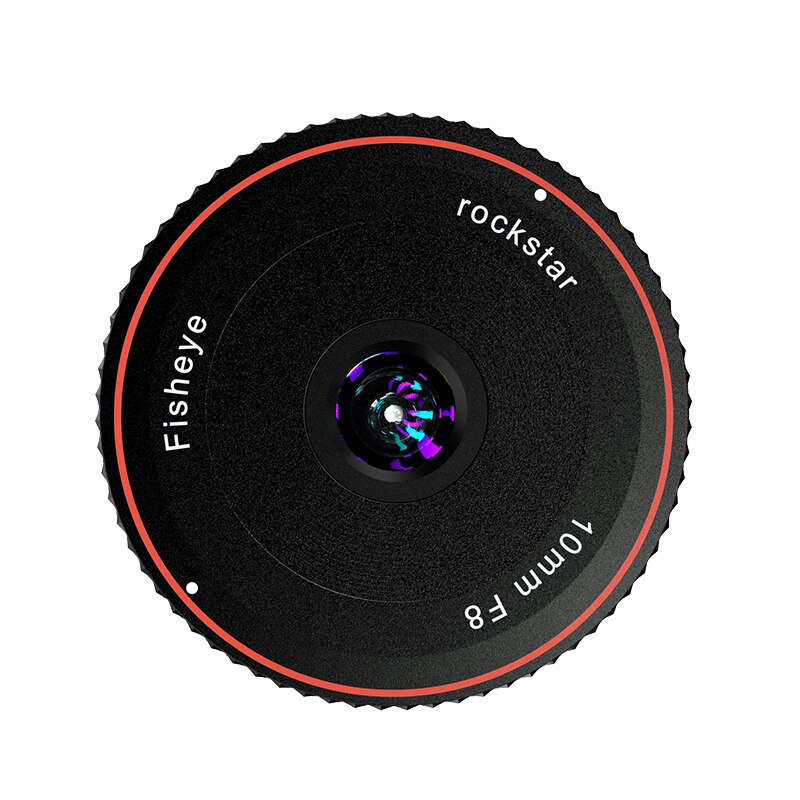 Rockstar 10Mm F8 Fisheye Camera Lens Fixed Focus Ultra Dunne Professionele Fotografie Foto Studio Set Voor Canon Sony Fujifilm