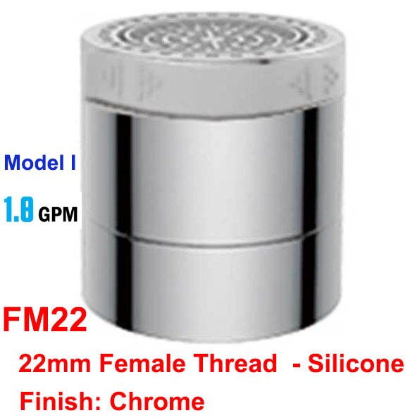 Dual-functie 2-Flow Waterbesparende Kraan Beluchter, Tap Beluchter Swivel, Aanrecht Beluchter Kraan Sproeier Hoofd Vervanging Deel: I-FM22-Silicone