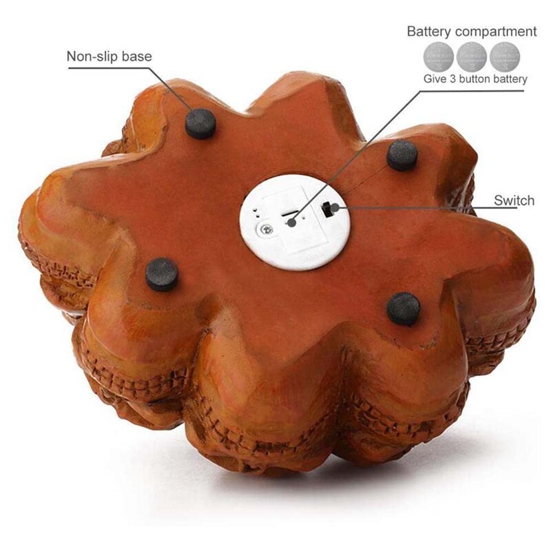 Halloween Skull Head Night Light Halloween Portable Energy Saving Light Electronic Light Home Halloween Decoration