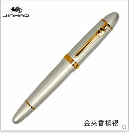 JINHAO 159 18KGP 0.7mm MEDIUM BROAD NIB FOUNTAIN PEN free with a black pen pouch 8 COLORS FOR CHOOSE metal ink pen: M
