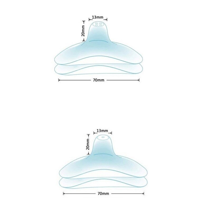2Pcs Siliconen Tepel Protectors Moedermelk Voeden Moeders Tepel Schilden Bescherming Cover Borstvoeding Melk Extractor Tepel