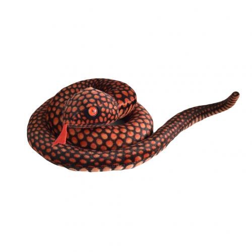1Stck Simulation Plüsch Schlange Spielzeug Kobra Python Plüsch Parodie Spielzeug freundlicher Schlange Puppe Hause Dekoration Lustige: rot Python