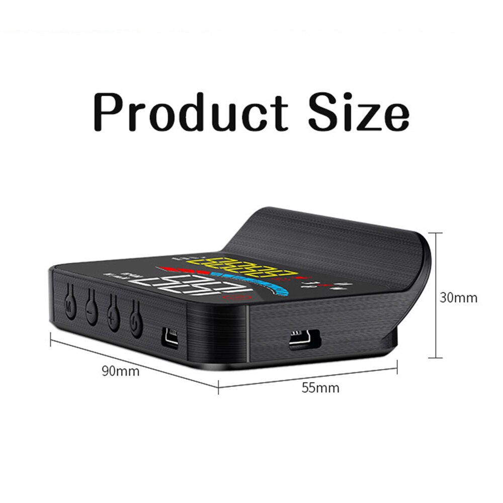 Digital HUD Display Car Gadget GPS Head Up Obd2 Display with Speed Clock Mileag Temperature Direction Universal Starline a91 M16