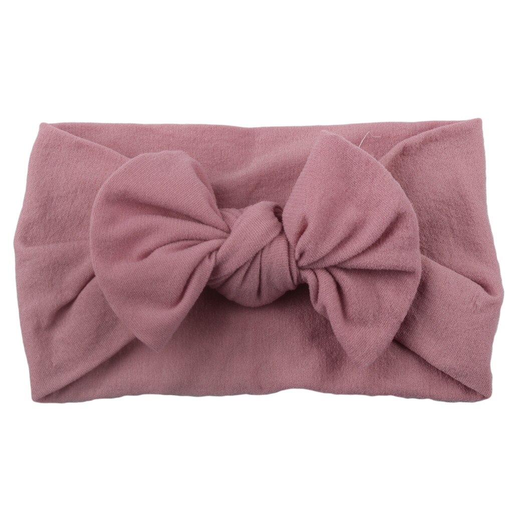 Haar Accessoires Meisjes Baby Peuter Solid Hoofdband Mini Hair Band Bow Hoofddeksels Elastiekjes Scrunchy L102: M