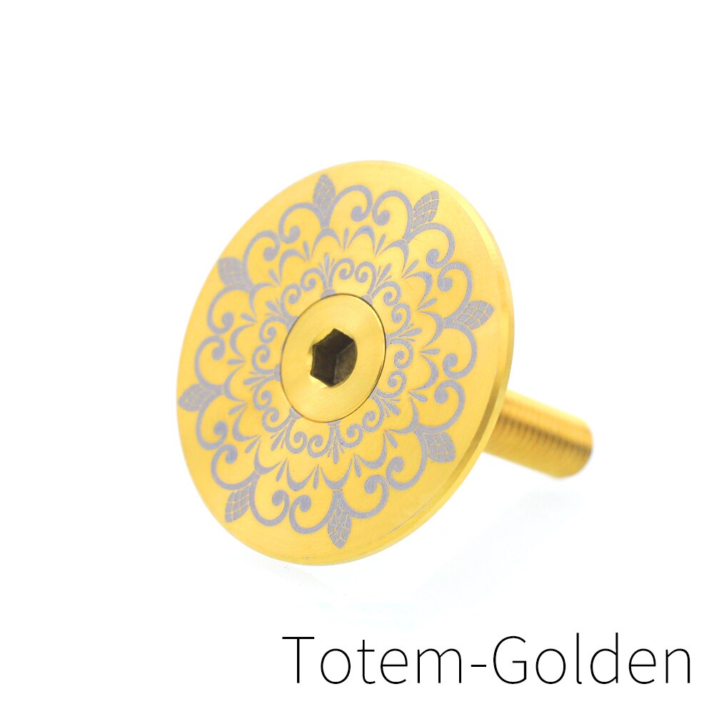 SR-SPATS Racefiets Headset Top Cap Titanium Mtb Stem Cap Met M6 * 30 Mm Headset Bouten: Black