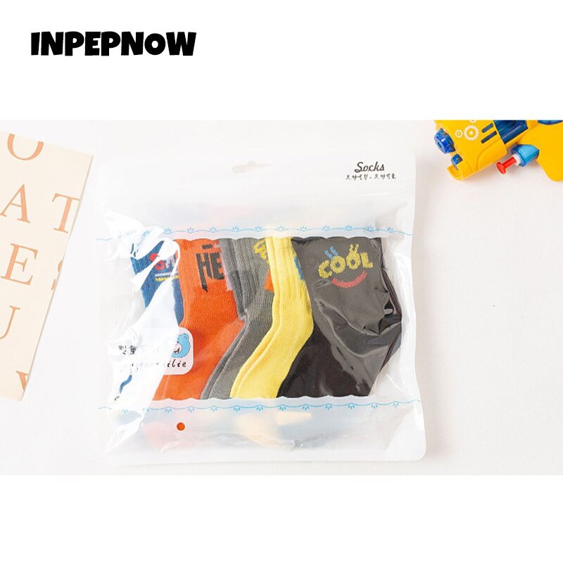 INPEPNOW-Calcetines divertidos de otoño para niños y niñas, de dibujos animados, para la escuela, WZ101,