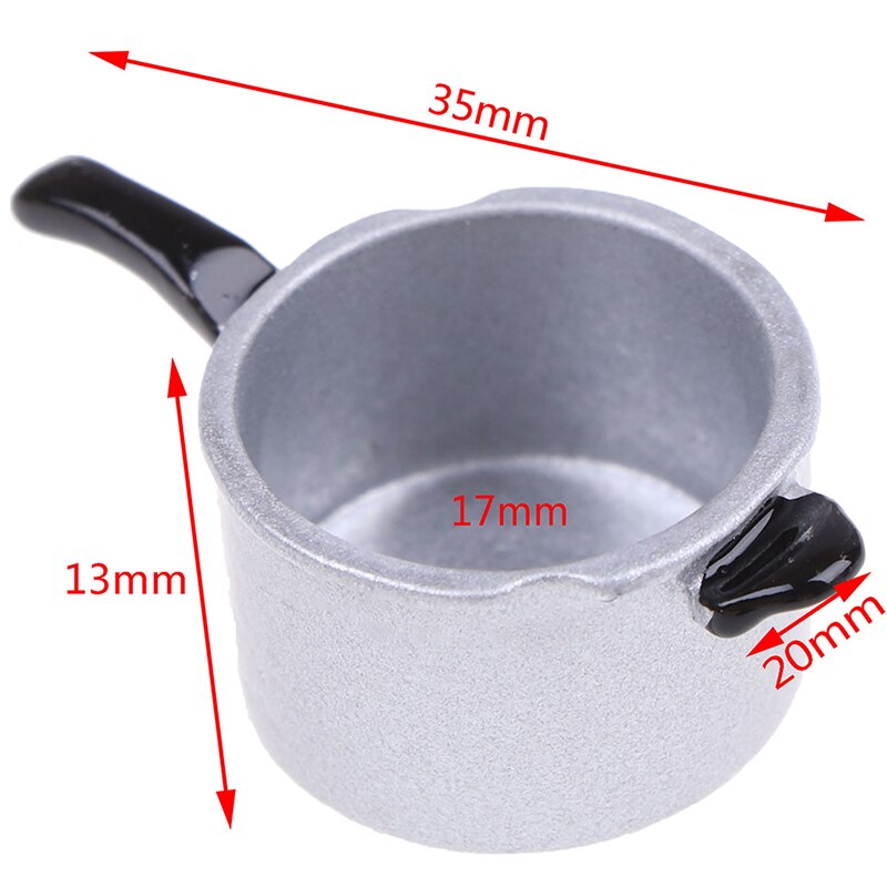 Simulation 1:12 Scale Dollhouse Miniature Kitchen Cooking Utensil Pressure Cooker Autoclave Toy Kitchen Tools