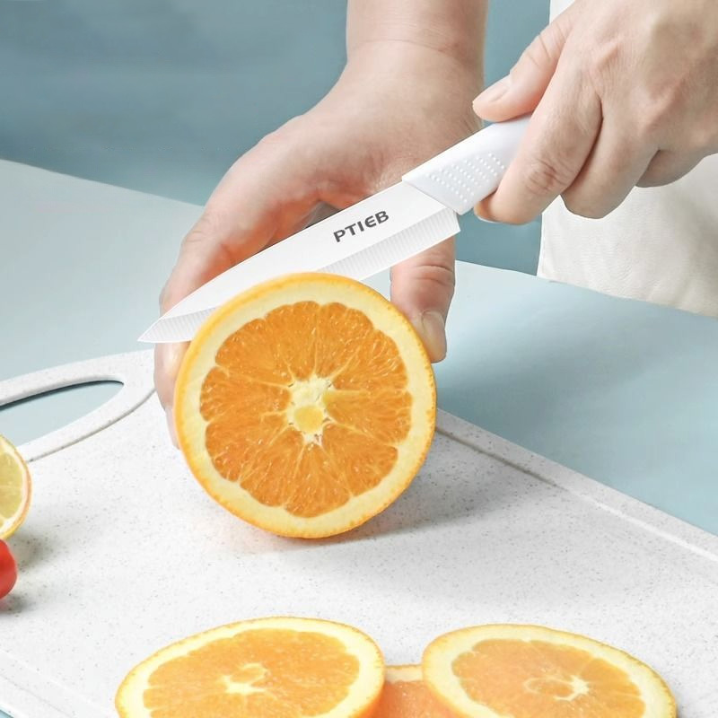 BAKULI ceramic fruit knife, household fruit cutting set, high-end small knife, sharp and portable peeler, melon and fruit knife
