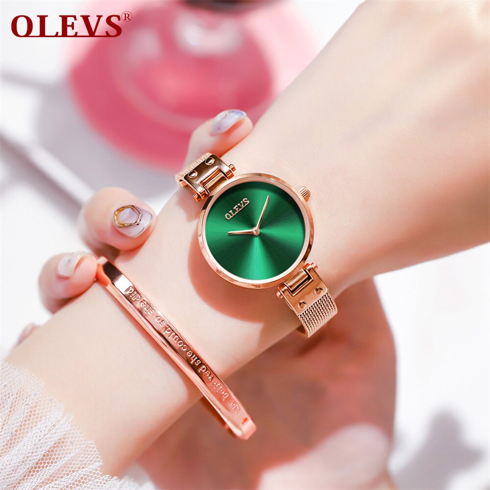 Dameur luksusmærke damearmbåndsure top ure trending produkter kvinder quartz armbåndsure