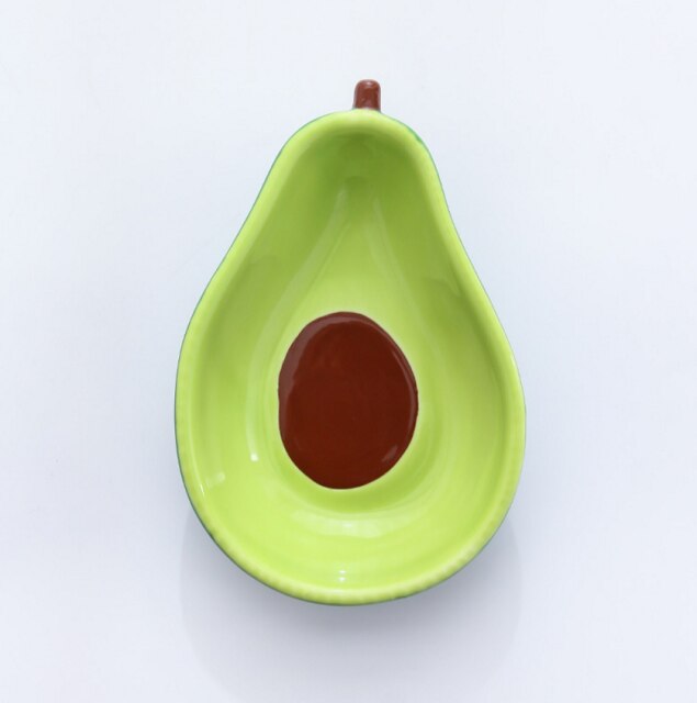 Ceramic glaze bowl avocado bowl fruit salad bowl dessert bowl snack plate: Green