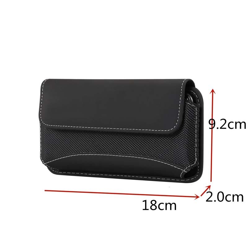 4.7 inch - 6.9 inch Universal Phone Case Pouch Belt Clip Holster Leather Cover Waist Case Holster Bag Durable Oxford JS0871: 6.3 inch - 6.9 inch