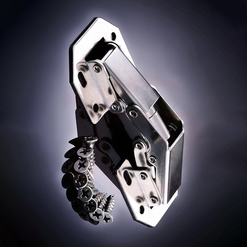 10pcs 3-inch Hinges Kitchen Cabinet Hinge Concealed Angular Door Cabinet Hinge Soft Close Blind Corner 90 Degree Furniture