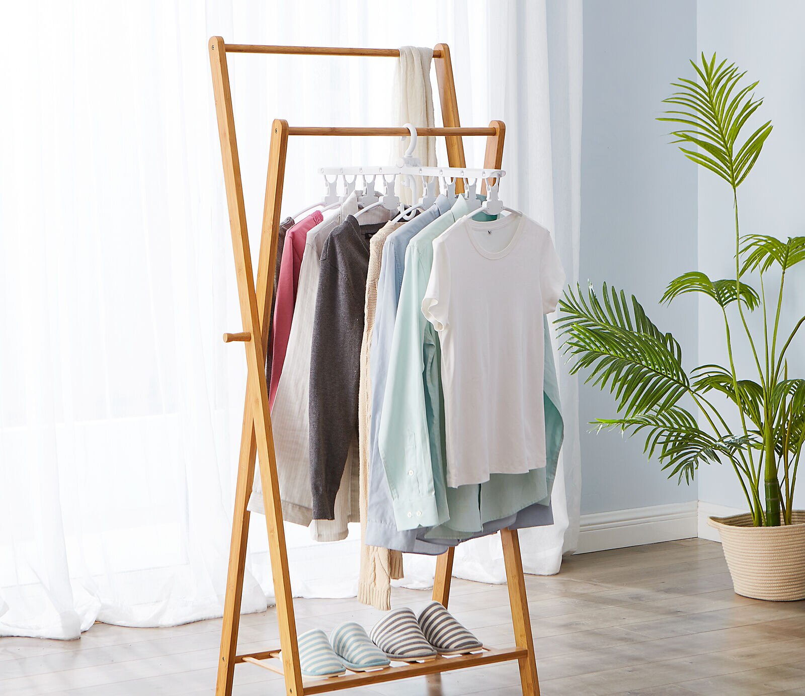 Cintre magique 8 en 1 pliant pour vêtements, avec Rotation de 360 °, permettant de gagner de l'espace