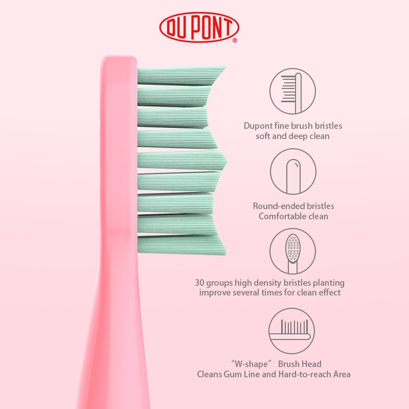 Electric Toothbrush For Children Kids Adults 5 Modes Ultrasonic Toothbrush Travel Rechargeable Sonic Tooth Brush 4 Heads LT-Z08A