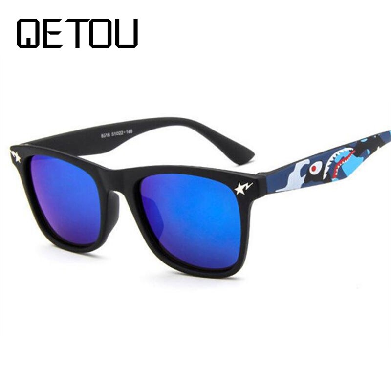 QETOU Kinderen Pra Zonnebril vierkant Frame Meisjes Jongens Zonnebril Voor kids kind UV400 óculos infantil de sol