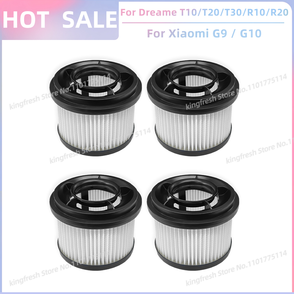 Passend für Dreame T10 / T20 / T20 Profi / T30 / T30 Neo / R10 / R10 Profi / R20, Xiaomi G9 / G10 Ersatzteile Vornachfilter: Licht Grau