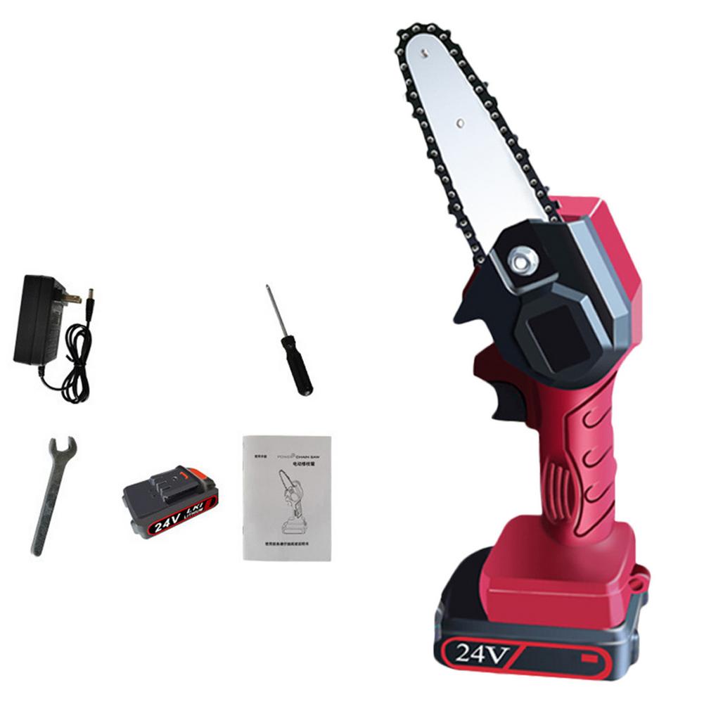 220V 550w Echargeable Electric Handheld Chainsaw Small Household Wireless Lithium Battery Outdoor Logging Chainsaw