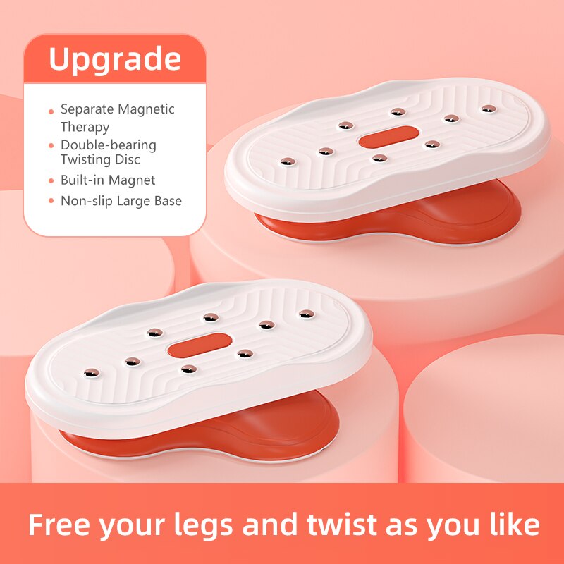 Tavola di Twister di allenamento del disco della vita di torsione per l&#39;attrezzo ginnico della vita di esercizio palestra domestica Body Building gambe dimagranti attrezzature per il Fitness: Colore rosa