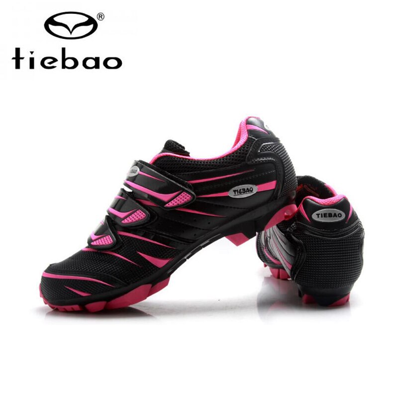 Tiebao Frauen Radfahren Schuhe Sapatilha Ciclismo Mtb SPD Pedale Sneaker Atmungsaktive selbst-Verriegelung Reiten Fahrrad Weibliche Mtb Schuhe