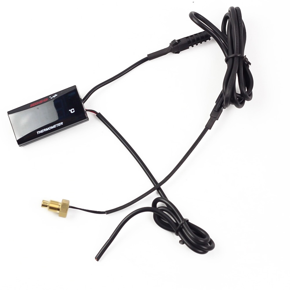 Motorcycle Digital Thermometer Water Temperature Meter with Backlight Display Motorcycles Thermometer Voltmeter Timer