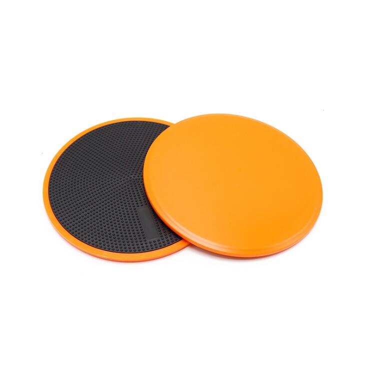 2PCS Gliding Discs Slider Fitness Disc Exercise Sliding Plate For Yoga Gym Abdominal Core Training Exercise Equipment: Orange