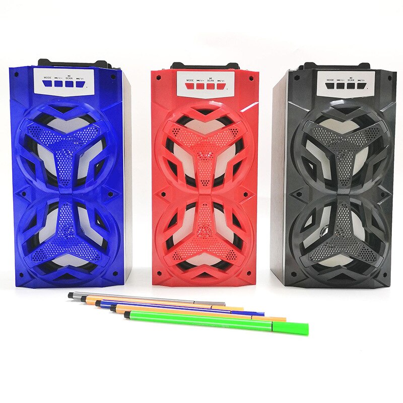 Computer Randapparatuur Geluid Bluetooth Compatibel Luidsprekers Ondersteuning Tf Card Aux Fm U Disk Outdoor Dance Draadloze Draagbare Subwoofer