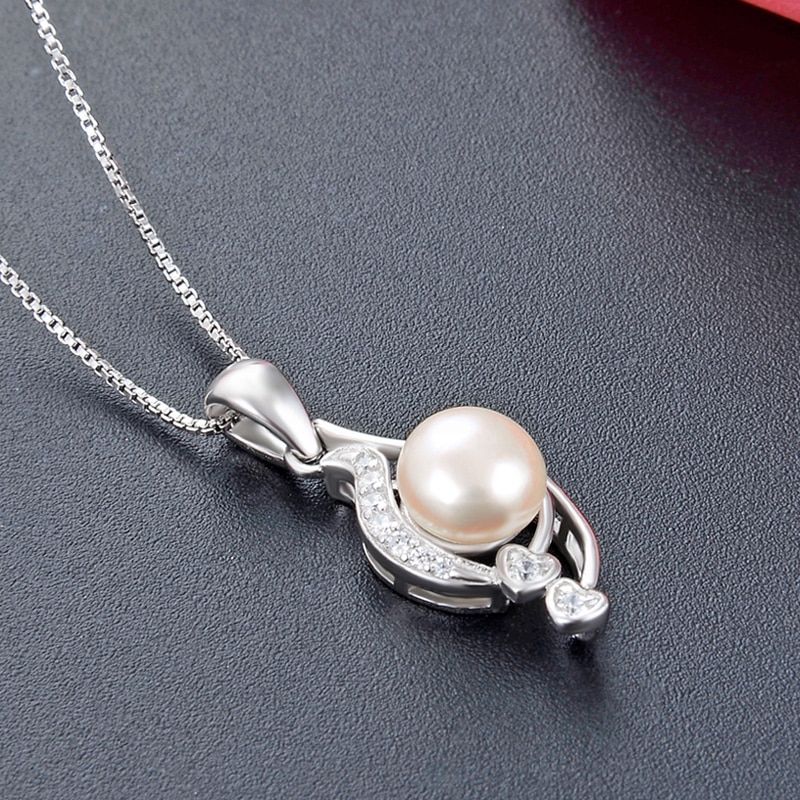 Parel Hanger Voor Vrouwen Sales Sieraden Korte Hanger Mooie Vriendin Sterling Zilver CHDBD0029