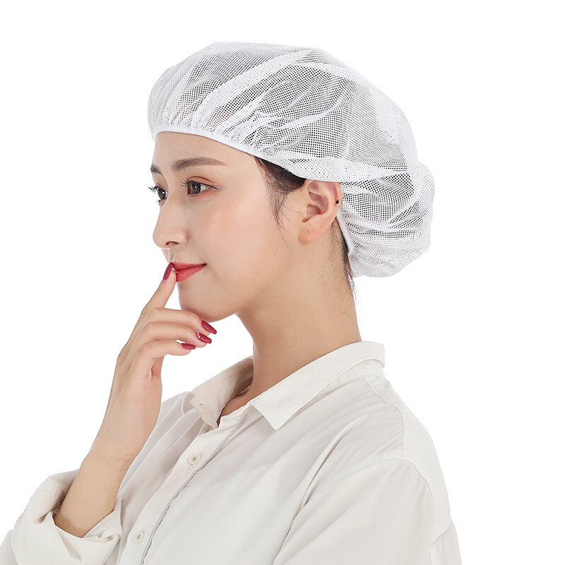 Gorro Cocinero Breathable Elastic Mesh Caps Chef Waiter Work Hat Restaurant Kitchen Hotel Bakery Catering Workshop Cooking Cap: 2