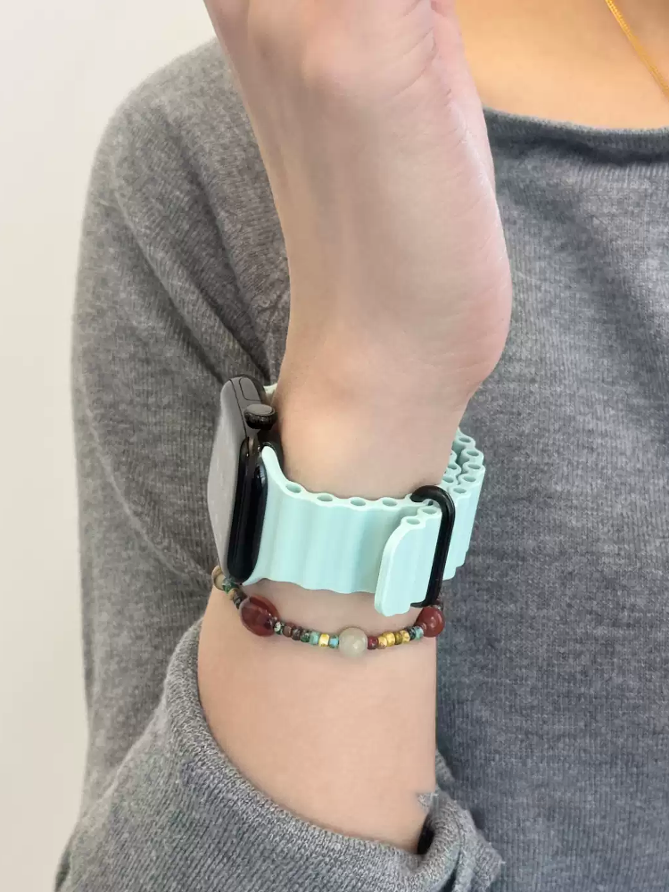 Siliconen bandjes Voor Apple horlogeband Ultra 2 49mm 46mm 44mm 45mm 40mm 41mm 42mm Oceaan armband iWatch serie 10 9 8 7 6 5 4 3 se