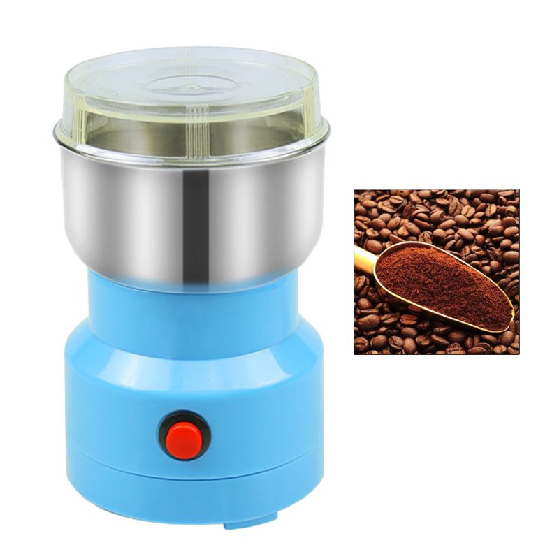 Elektrische Kaffeemühle Multifunktions Edelstahl Klinge Cafe würzen Mühle Rührgerät murmeln Bohne Samen Schleifen Zerschlagen Maschine
