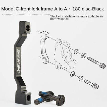 Bicycle Mountain Bike Disc Brake Transition Socket 160 Bicycle 180 203 Disc Fork Rear Brake Transition Socket: J