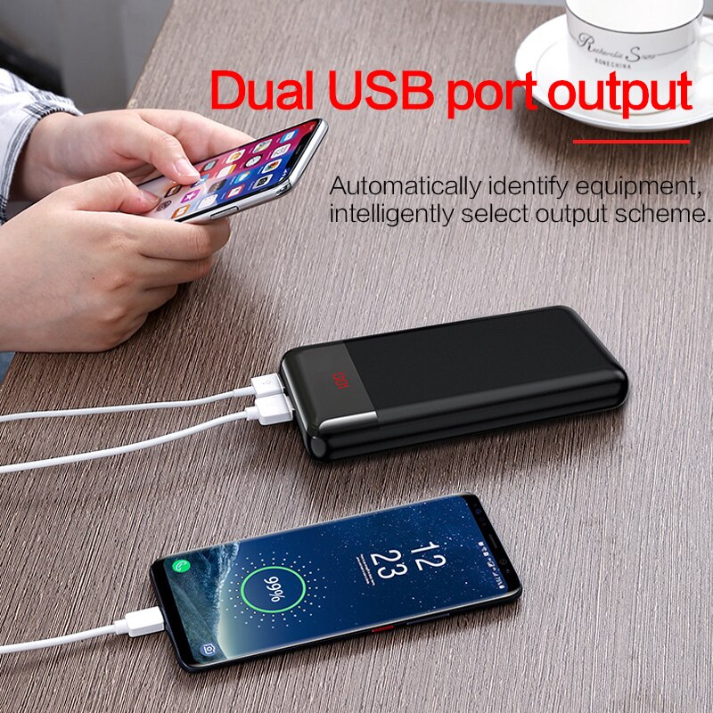 30000 mah power bank 3 input hurtig oplader 30000 mah powerbank til iphone bærbar ekstern batterioplader til xiaomi mi