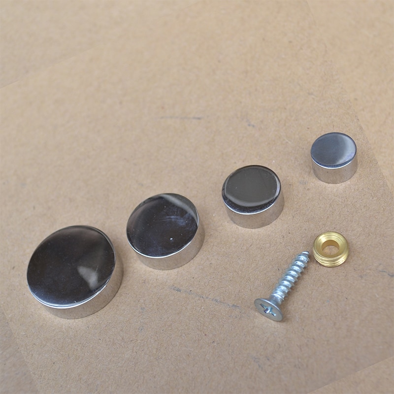12mm 16mm 20mm 25mm massief roestvrij staal decoratieve afdekking spijker acryl spiegel spijker reclame schroef huishoudelijk hardware onderdeel