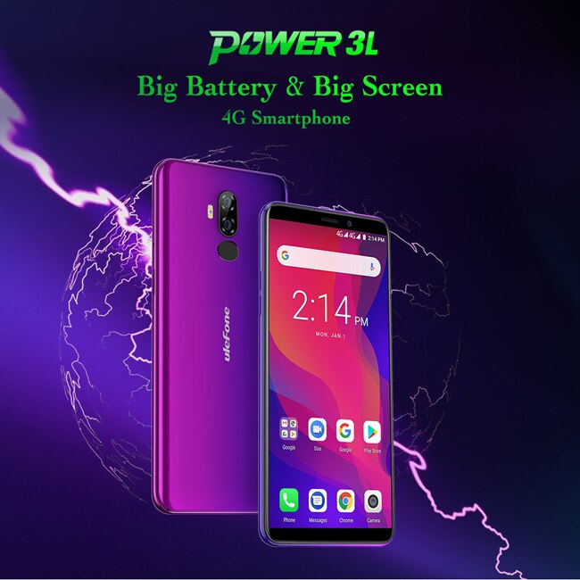 Ulefone power 3l telefone celular original acessórios, peças de reposição para ulefone power 3l 6.0 "hd + android 8.1 telefone móvel