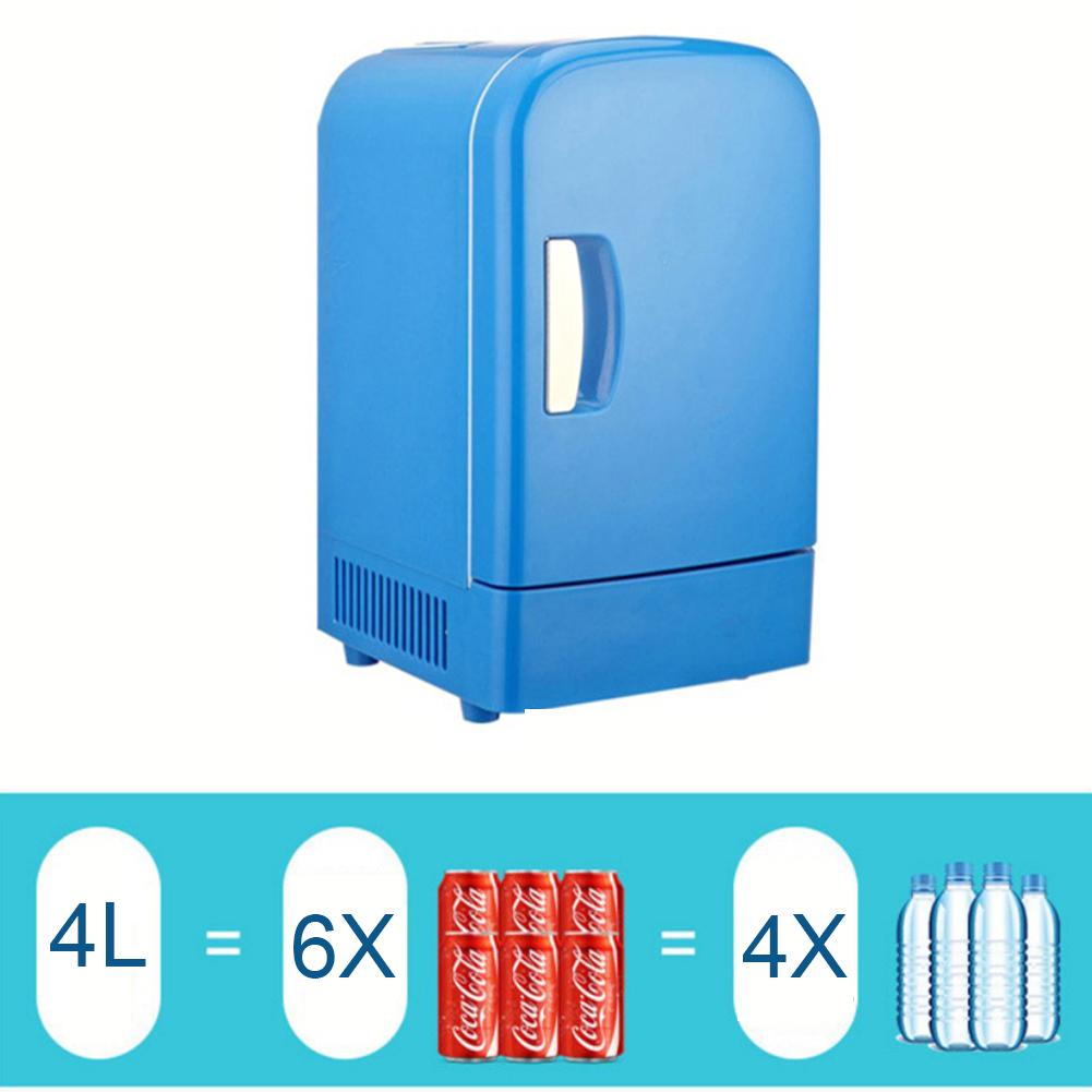 Mini refrigerador de refrigeración portátil de 4L, 12V, refrigerador de viaje, calentador para coche, hogar, oficina, pícnic al aire libre