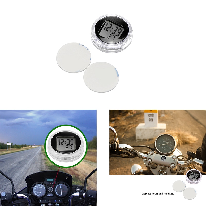 Motorcycle Clocks Watch Waterproof UniversalMotorbike Mount Clock Watch Moto Digital Clock With Stopwatch