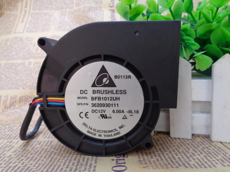 Cooler Fan For BFB1012M/BFB1012H/BFB1012HH/BFB1012VH/BFB1012EH/BFB1012UH PC Blower Dual Ball Bearing Turbo Cooling Radiator: Blue