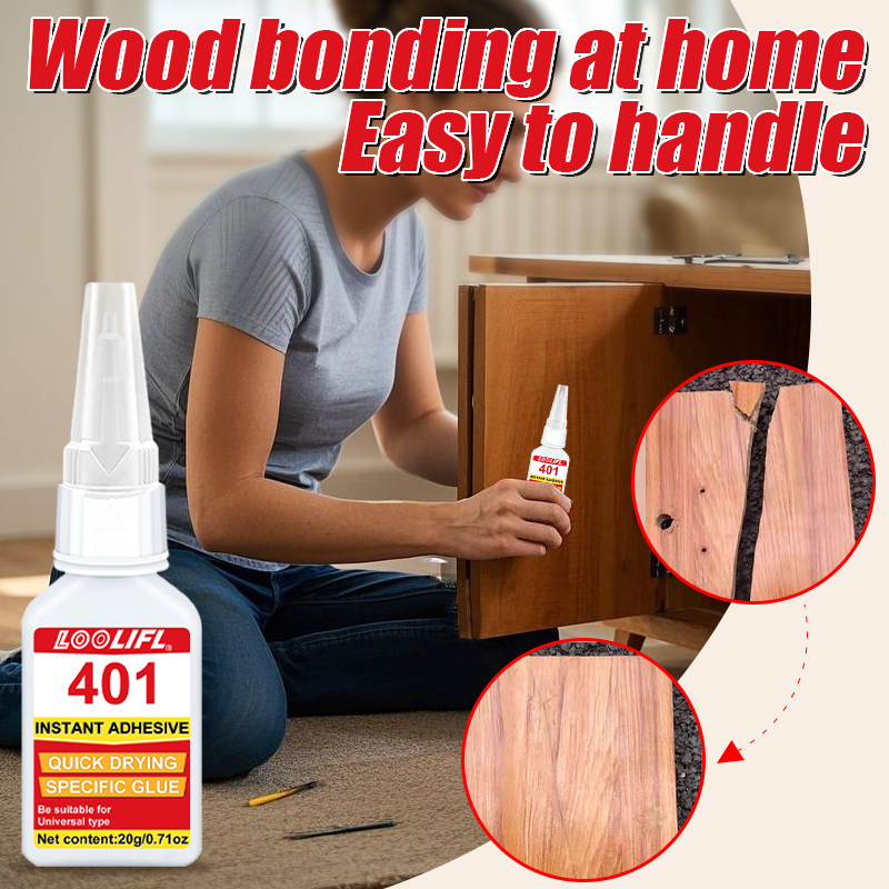 Wood Super Glue Liquid, Clear Instant Cyanoacrylate Adhesive for Wood Crafts Repair Woodworking, All Purpose CA Glue for Model