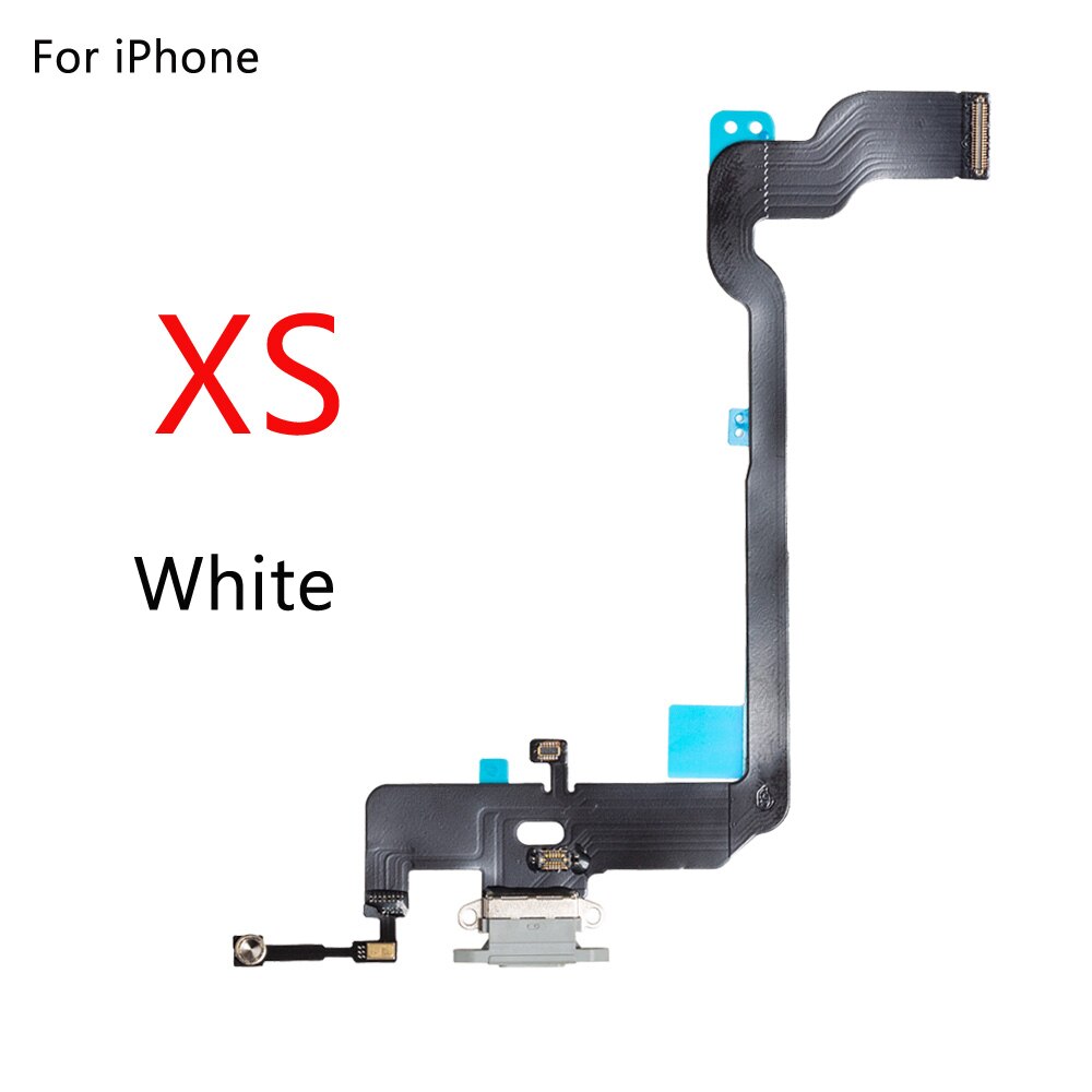 Für iPhone 7G 7 8G 8 Plus X Lade-Port Dock Connector Kopfhörer Audio Jack + Mikrofon Flex kabel Ersatz: For XS White