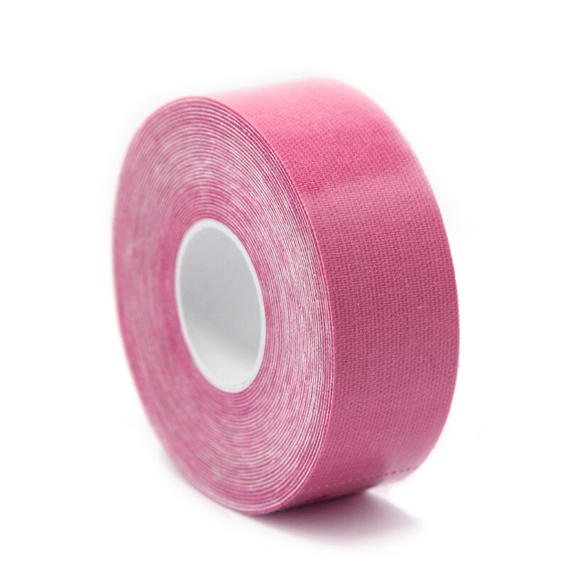 2.5cm X 5m Kinesiology Kinesiotape Roll Cotton Elastic Adhesive Sports Muscle Patch Tape Bandage Physio Strain Injury Support: Pink