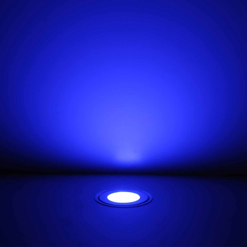 QACA 7 Lm SMD3350 LED pont lumière basse tension étanche IP67 plancher de bois étape LED dans le sol éclairage pour jardin extérieur B101: Bleu / UK