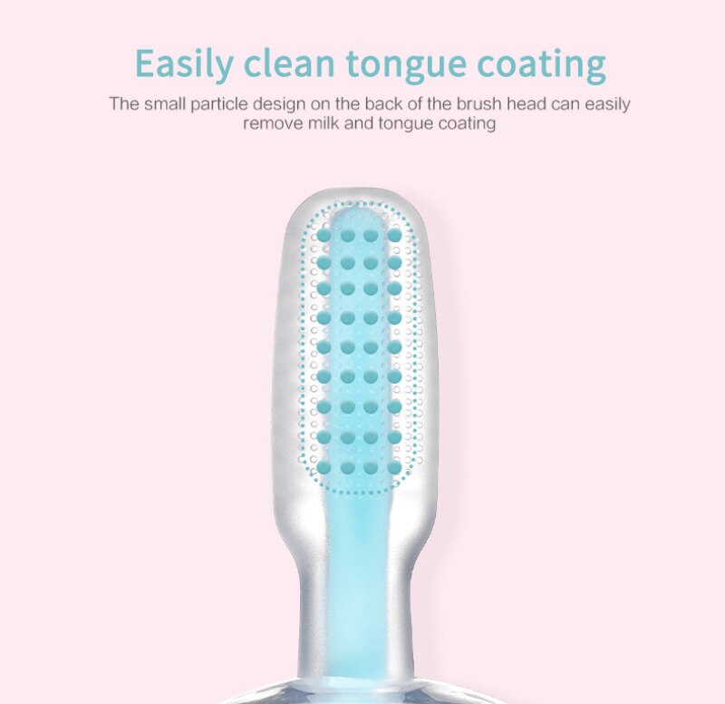 Brosse à dents tridimensionnelle en Silicone pour bébé avec ventouse en Silicone avec déflecteur