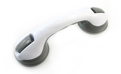 Antislip Grab Bar Badkamer Veiligheid Ondersteuning Wc Handvat Vacuüm Zuignap Leuning Geavanceerde Extra Douche Handvat Voor Douche: Light Grey
