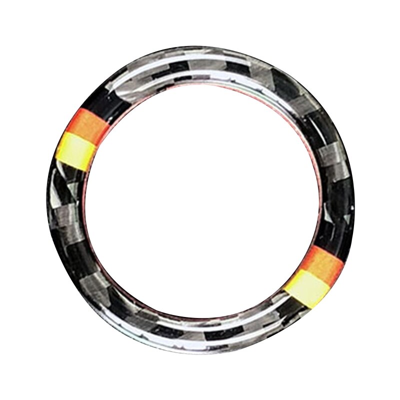Auto motor start/stop knop koolstofvezel decor ring voor  e90 e92 e93: 3