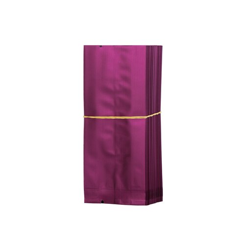 200 teile/los Tee taschen Reinem Aluminium Tasche Wärme Dichtung Verpackung Beutel Lebensmittel Kaffee Tee Tasche 13*5.5*2,5 cm: dark purple